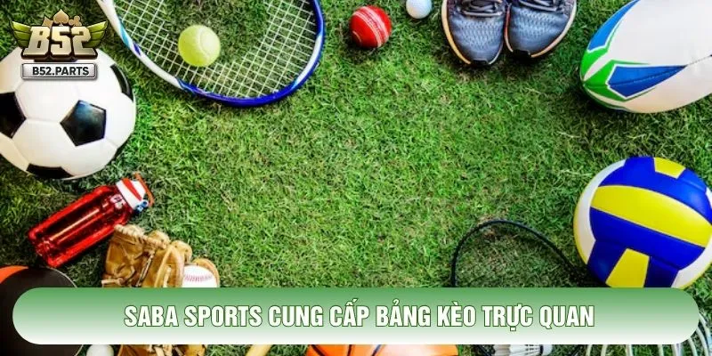 Saba Sports cung cấp bảng kèo trực quan
